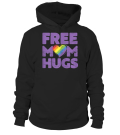 Womens Free Mom Hugs Tshirt, Free Mom Hugs Rainbow Gay Pride Tshirt 1