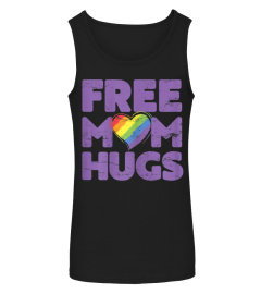 Womens Free Mom Hugs Tshirt, Free Mom Hugs Rainbow Gay Pride Tshirt 1