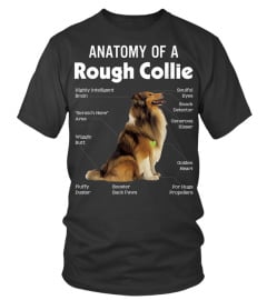 Anatomy Of A Rough Collie Funny Dog Puppy Gift