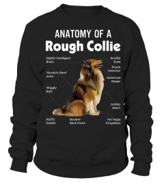 Anatomy Of A Rough Collie Funny Dog Puppy Gift