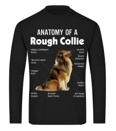 Anatomy Of A Rough Collie Funny Dog Puppy Gift