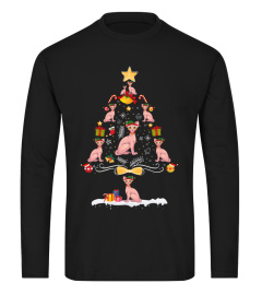 Sphynx Christmas Tree crewneck sweatshirt Cat Owner Gift 44