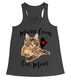 Womens Maine Coon Cat Mom Shirt