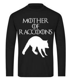 Cute  Unique White Mother of Raccoons T-shirt E010496