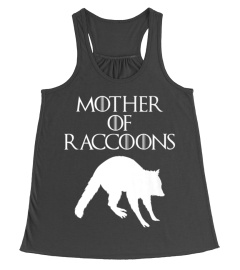 Cute  Unique White Mother of Raccoons T-shirt E010496