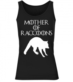 Cute  Unique White Mother of Raccoons T-shirt E010496