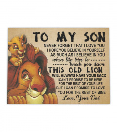TO MY SON - CANVAS