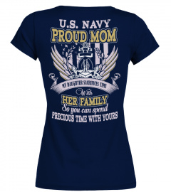 Proud Navy Mom - Daughter T-shirt