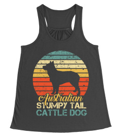 VINTAGE AUSTRALIAN STUMPY TAIL CATTLE DOG T-SHIRT