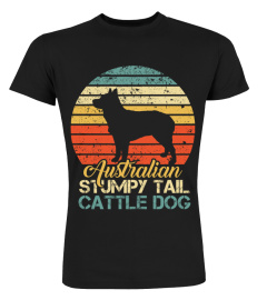 VINTAGE AUSTRALIAN STUMPY TAIL CATTLE DOG T-SHIRT