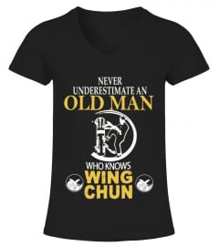 Men S Old Man Knows Wing Chun T Shirt  Wing Chun Lover T Shirt Small Olive