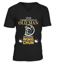 Men S Old Man Knows Wing Chun T Shirt  Wing Chun Lover T Shirt Small Olive