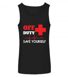 Off Duty Save Yourself Funny Lifeguard Worker T-shirt