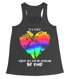 In A World Where You Can Be Anything Be Kind Women's Autism Long Sleeve T-Shirt