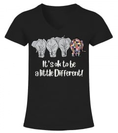 Its Ok To Be A Little Different - Autism Elephant T-Shirt