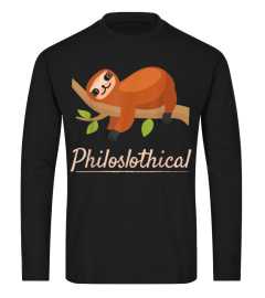 Philoslothical Philosophical Sloth Pun Animal Lover Shirt