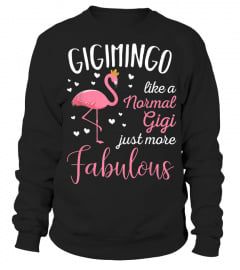 Gigimingo Pink Flamingo Gigi Funny Grandma Gift T-Shirt