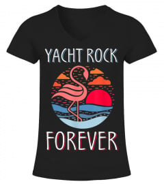 Yacht Rock Forever T-Shirt 80s Retro Style Flamingo Lover T-Shirt
