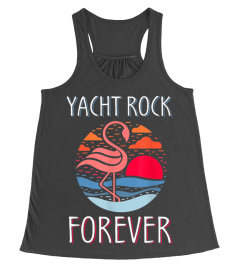 Yacht Rock Forever T-Shirt 80s Retro Style Flamingo Lover T-Shirt