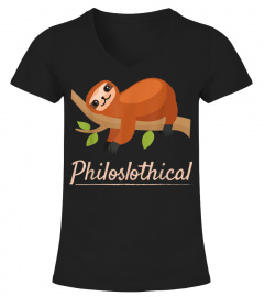 Philoslothical Philosophical Sloth Pun Animal Lover Shirt