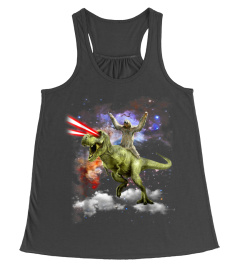 Sloth Riding T-rex Dinosaur- Funny Sloth Shirt