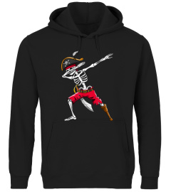 Dabbing Skeleton Pirate Shirt Kids Boys Halloween Gift Dab T-Shirt