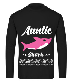 Auntie Shark Doo Doo Doo Funny Shirts Funny T Shirts For Woman and Men