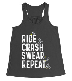 RIDE CRASH SWEAR REPEAT T-SHIRT