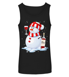 Christmas Snowman Drink Wine