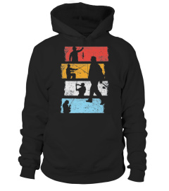 Vintage Retro Angeln Fischen T-Shirt Geschenk für Angler