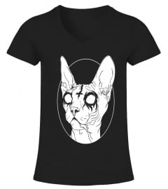 Black Metal Sphynx Cat I Goth and Death Metal - Cat