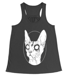 Black Metal Sphynx Cat I Goth and Death Metal - Cat