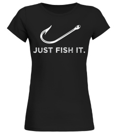 Herren Angler Shirt Just fish it für Fischer