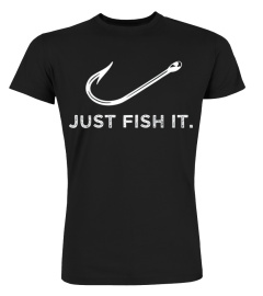 Herren Angler Shirt Just fish it für Fischer