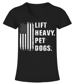 LIFT HEAVY PET DOGS GYM T-SHIRT