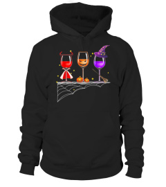 Wine Glass Of Witchcraft Halloween Tshirt Funny