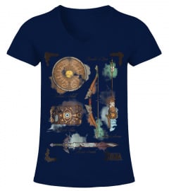 Zelda Breath Of The Wild Link Inventory Graphic T-Shirt