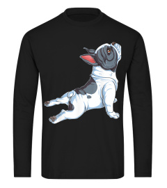 Französische Bulldogge Yoga T shirt Frauen Lustig Hund Welpe