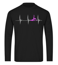 Pilates Herzschlag Meditation Yogi Yoga Pulsschlag EKG Shirt