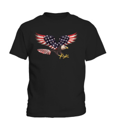 United States of America USA Flag FLYING EAGLE T Shirt