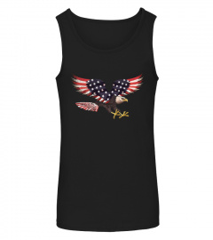 United States of America USA Flag FLYING EAGLE T Shirt