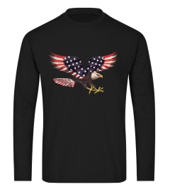 United States of America USA Flag FLYING EAGLE T Shirt