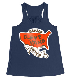 Canada USA America Cleveland Mexico map T-Shirt