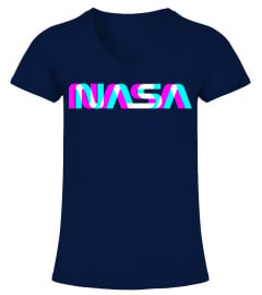 Classic NASA Worm Logo T-Shirt Space Aerospace Engineers