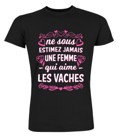 une femme qui aime les vaches