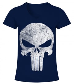 Marvel Punisher Skull Symbol Distressed Premium T-Shirt
