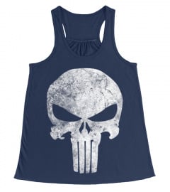 Marvel Punisher Skull Symbol Distressed Premium T-Shirt