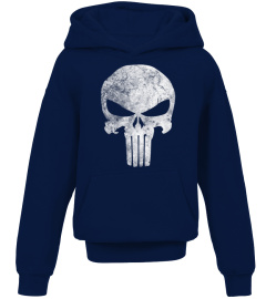 Marvel Punisher Skull Symbol Distressed Premium T-Shirt