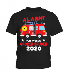Kinder Ich werde großer Bruder 2020 Shirt Feuerwehr Auto Geschenk T-Shirt
