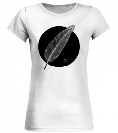 feather white and black design
